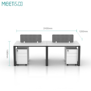 Muebles Meet&CO, Escritorios y Estaciones de Trabajo Modernos para Oficina, Mesa Modular para Estación de Trabajo - Product Image 1