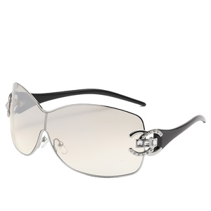 Diamond Rimless Sunglasses Around Sunglasses Y2K Sunglasses <b>Wrap</b> Around 90s 2000s Vintage - Product Image 2