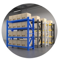 Étagère de stockage robuste en fer/acier Q235, capacité de 500 kg/étagère, système de rayonnage sans boulons pour entrepôt, gain de place, certifié CE