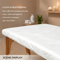Ensemble de draps jetables confortables en quatre pièces avec housses de couette et taies d'oreiller, respirant pour les hôtels, les familles et les hôpitaux