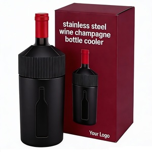 Enfriador de Botellas de <span class=keywords><strong>Vino</strong></span> Reutilizable de <span class=keywords><strong>Acero</strong></span> <span class=keywords><strong>Inoxidable</strong></span> Aislado, Mantiene la Bebida Fría por Más Tiempo, Enfriador de Botellas de <span class=keywords><strong>Vino</strong></span> de 750 ml <span class=keywords><strong>para</strong></span> una Botella de <span class=keywords><strong>Vino</strong></span> - Product Image 3