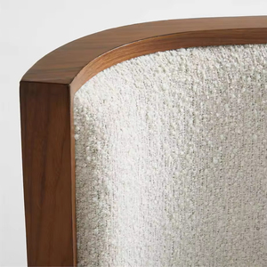 Delanto Modern Massief gestoffeerd kingsize bed met walnoot fineer nachtkastjes, opbergplatform, milieuvriendelijk, duurzaam, meubelpaneel voor thuis - Product Image 3