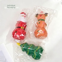 Ensemble de jouets pour animaux de compagnie en vinyle pour Noël, résistants aux morsures, jouets sonores pour chiens pour jouer pendant les fêtes