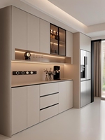 Buffet d'angle modulable sur mesure, design combiné pour meuble de rangement mural irrégulier