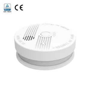 CE Certified EN14604 Standalone Smoke Detector With 9V 1/5/10 Years Life Battery