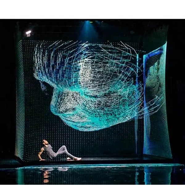 Customized Size Digital Holographic Screen 3D Holographic Projection hologauze for concert