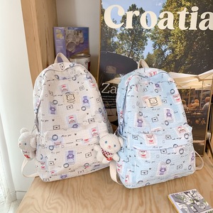 Stylish Printed Backpack 18 In Lightweight Spine Protection School Use Unisex Animal Pattern Summer 2023 - Product Image 4