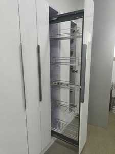 Unidad alta de despensa extraíble de montaje lateral de 5 niveles, <span class=keywords><strong>armario</strong></span> de cocina de 250mm y 300mm, de almacenamiento interior Hardware, organizador de alimentos, cesta de alambre - Product Image 6