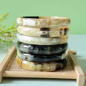 Buffalo Horn Bangles Natural Crafts Handmade <b>Jewelry</b> For Women Ethnic <b>Inspired</b> Traditional Accessories Elegant Modern Fashion - Product Image 3