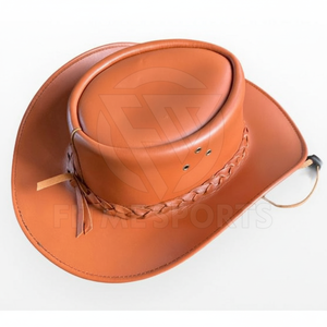 Diseña tu propio sombrero de cuero de vaquero ligero Sombrero de cuero de vaquero de nuevo estilo de alta calidad a la venta - Product Image 1