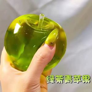 Juguete Antiestrés Creativo de Té Verde y Manzana Verde en Forma de Bola, Juguete de Rebote Lento con Maltosa y Aceite de Coco, Té Verde Creativo - Product Image 4