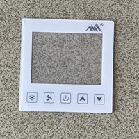 Plaque frontale en membrane de polycarbonate avec touches tactiles, support adhésif, dômes métalliques et revêtement mat pour interfaces de machines