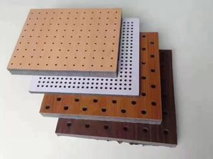 Âm thanh tấm thân thiện với môi trường polyester sợi gỗ dải âm thanh hấp thụ bảng tường trang trí <span class=keywords><strong>MDF</strong></span> lưới - Product Image 5