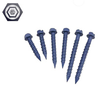 Vis autoperceuse GUXIANG M5 à tête fraisée cruciforme en acier au carbone, revêtement bleu, classe 4.8 6.8, pour briques – Meilleure vente