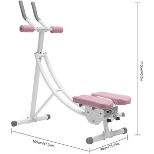 מאמן תרגיל cuncher הבטן מאמן עם הוביל צג מתקלף שולחן צד shפר צד 330lbs קיבולת פלדה - Product Image 5
