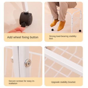 Support mobile universel avec roulettes pour <span class=keywords><strong>cage</strong></span> à hamster, support pour <span class=keywords><strong>cage</strong></span> à oiseaux, support de rangement robuste pour cages carrées - Product Image 4