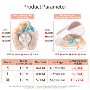 Flotador <span class=keywords><strong>de</strong></span> <span class=keywords><strong>piscina</strong></span> inflable <span class=keywords><strong>de</strong></span> PVC <span class=keywords><strong>para</strong></span> bebés, 0,35 MM, parque acuático, anillo rosa - Product Image 4