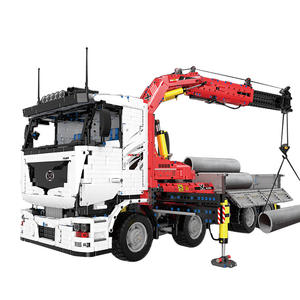 Mould King 19002 Pneumatik-Kranwagen Spielzeugauto, Technisches Lernspielzeug, RC-LKW Bausatz mit 8238 Teilen als Geschenk - Product Image 1