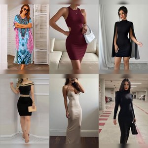 ชุดเดรสผู้หญิงสวยหรู หลากหลายสไตล์ ขายส่งจำนวนมาก ดีไซน์คละแบบ คละลาย สำหรับผู้ค้าส่งทั่วโลก คละแบบสุ่ม - Product Image 3