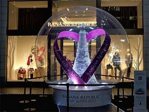 Palla di neve gonfiabile resistente al freddo e durevole con luce a LED per il parco a tema per eventi di vacanza buon prezzo palla di neve soffiata ad aria - Product Image 4