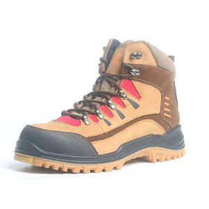 Zapatos de seguridad con punta de acero de cuero Crazy Horse para hombre, zapatos de trabajo transpirables, antigolpes botas de seguridad, botas de trabajo, Botas de senderismo - Product Image 1