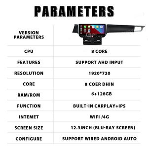 Radio para Auto Android 12 de 12.3 Pulgadas para Porsche Macan 2013-2018, Reproductor Multimedia, Navegación GPS, Radio de Audio, Unidad Inalámbrica 4G Carplay - Product Image 2