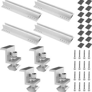 Kit de fixation solaire 30 cm en aluminium anodisé pour l'installation de panneaux solaires - Product Image 1