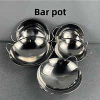 Wok commercial de grande taille en acier inoxydable de 7 à 11 pouces, ustensile de cuisine chinois de renommée, petit wok rond pour la maison