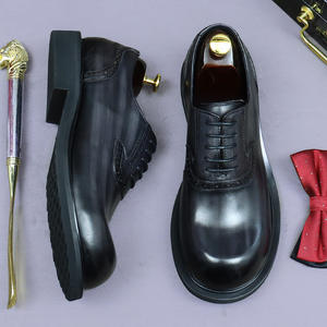 Chaussures en cuir véritable de luxe de haute qualité, cousues à la main, à lacets, style derby, pour hommes, pour occasions formelles. - Product Image 6