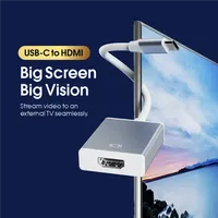 Convertisseur Type-C vers HD 1080P 60 HZ USB-C vers HDTV 4K 30HZ Hub Adaptateur en alliage d'aluminium pour téléphones mobiles Adaptateur 60 HZ 4K HD