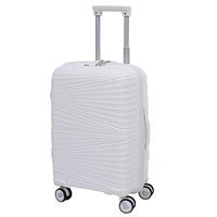 Ensemble de 3 valises de luxe en PP durables de 20, 24 et 28 pouces, bagages de cabine à roulettes avec logo personnalisé