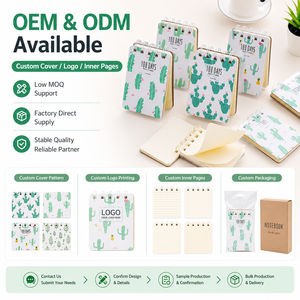 Mini Spiral Notebook 100 Days <strong>Project</strong> <strong>Planner</strong> 4 Cactus Designs Portable 7x11cm Lined Pages Bulk Order Wholesale - Product Image 6