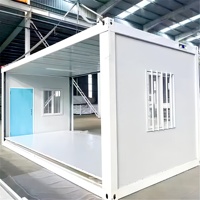 Bureau de chantier pliable en conteneur 20ft 40ft, cabine modulaire préfabriquée en acier isolée et mobile pour la construction