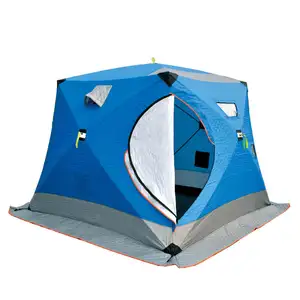 冰钓帐篷隔热加厚冰钓防空洞，适用于3-4人隔热冰钓棚屋