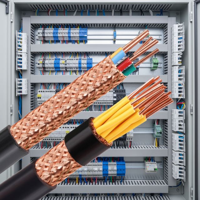 Hot Sale Control Cable Copper PVC Insulated KVV/KYJV Series Armored Cable for Marine Telecom Industrial Instrumentation Control