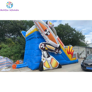 Tongle nhà máy trực tiếp PVC Inflatable siêu <span class=keywords><strong>Mega</strong></span> trượt với Robot chủ đề giá tốt nhất - Product Image 4