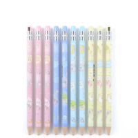 Ensemble de crayons mécaniques HB de 2,0 mm à motif de dessin animé, taille-crayon intégré en plastique, mine épaisse, papeterie pour enfants et étudiants