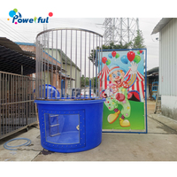 Jeu de réservoir Dunk gonflable de haute qualité, pas cher, jeu d'éclaboussures d'eau d'été pour enfants et adultes