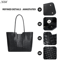 XISHANG Vente en gros Personnalisation Sac tissé de luxe en cuir véritable Sac à bandoulière pour femme Sac assorti Fournisseur d'usine OEM ODM