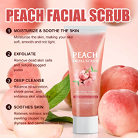 Gommage Visage Hydratant et Éclaircissant au Curcuma Bio et Vitamine C, Nettoyant en Profondeur et Exfoliant pour Tous Types de Peau