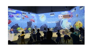 เครื่องฉายภาพแบบอินเทอร์แอคทีฟในร่มเครื่องฉายเลเซอร์ติดผนังแบบสัมผัสสัมผัสสำหรับเกมแบบมัลติประสาทสัมผัส - Product Image 3