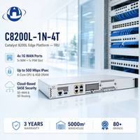 Plataforma Catalyst Serie 8200 C8200L-1N-4T, 500Mbps IPsec SD-WAN SASE, Plataformas de Red de Bajo Consumo para Filiales Pequeñas, 3.8Gbps