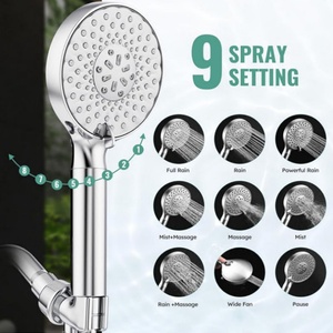 Water Softener Filters Beads for Bathroom High <b>Pressure</b> 9 Spray Mode Chrome Showerhead with Filters Filtered Shower Head - Product Image 4