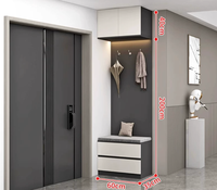 Meuble à chaussures autoportant en MDF extensible, design moderne, grande capacité, style luxe léger, pour entrée intégrée