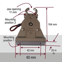 Crochet de dégagement servo pour drone à charge lourde HD-8202 en acier inoxydable, dispositif de largage de charge utile pour le sauvetage d'urgence, UAV industriel FPV