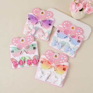 New Kids Butterfly Sunglasses Hair <b>Clip</b> Set Korean Glitter <b>Bow</b> Hair Barrettes Cute Girls Party Eyewear Hair Accessories Kit - Product Image 1