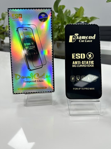 Protector de Pantalla de Vidrio Templado con Corte de Diamante Antiestático ESD a Precio Económico, MOQ Bajo para iPhone 17 Pro Max y iPhone 18 Pro Max - Product Image 2