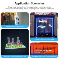 Ventilador de holograma 3D de venta directa, alta resolución, 150cm, 8 aspas, Control Wifi, empalme, pantalla holográfica 3D, ventilador holográfico Led