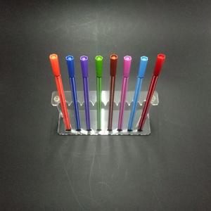 Support à 8 compartiments en acrylique transparent écologique pour stylos et crayons à sourcils, organiseur de pinceaux de maquillage, montage facile pour l'école, le bureau, la maison, le <span class=keywords><strong>magasin</strong></span> - Product Image 4