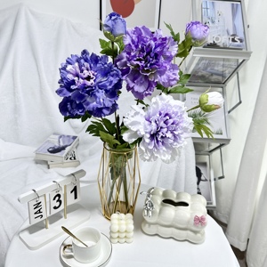 QYY-MY fiori artificiali durevoli a buon mercato cina-Chic peonia promozione <span class=keywords><strong>fiore</strong></span> decorativo per la casa - Product Image 6